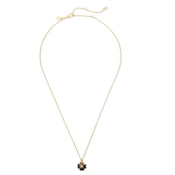 KATE SPADE • Spade and Studs Enamel Pendant Necklace - Picture 2 of 4